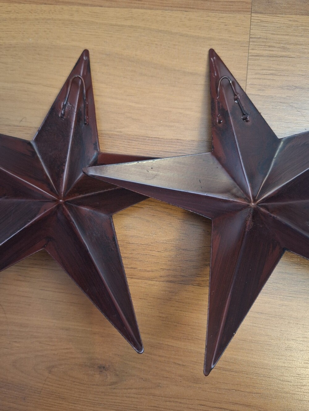 2 Metal Stars, Farmhouse, Distressed - Picture 2 of 3